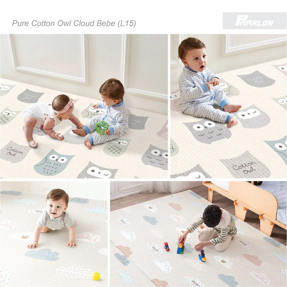 [1 Yr Local Warranty] Parklon Pure Cotton Owl Cloud Bebe size L15 - 2100 x 1400 x 15mm