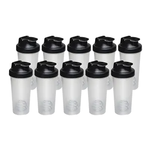 10x Leak-Proof 700ml Protein Shaker Bottles with Mixing Ball