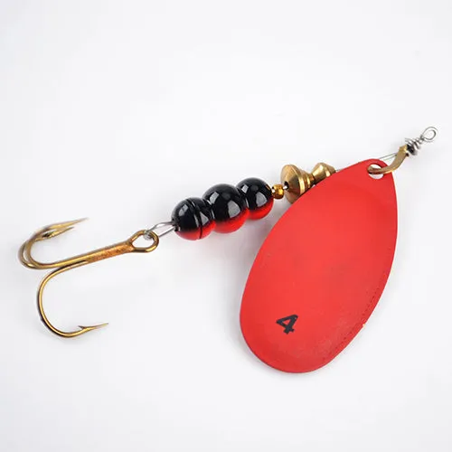 1PC 4 Color Size0-Size5 Fishing Hard Lure Bait Leurre Peche Mepps Spoon Fishing Tackle Vissen Pesca Acesorios