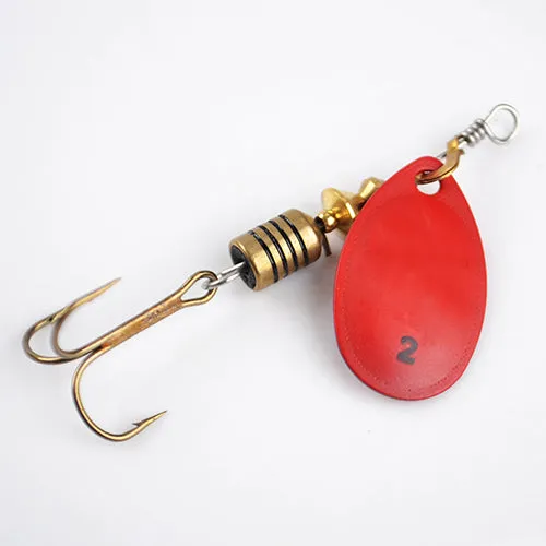 1PC 4 Color Size0-Size5 Fishing Hard Lure Bait Leurre Peche Mepps Spoon Fishing Tackle Vissen Pesca Acesorios