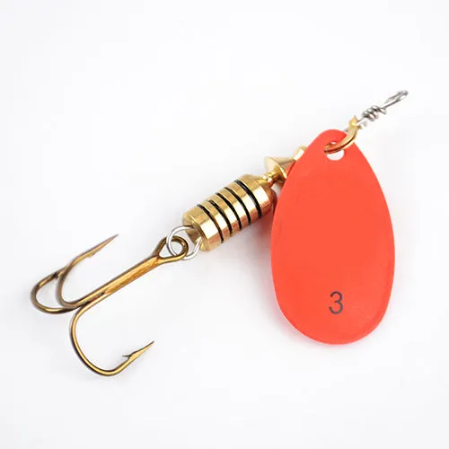 1PC 4 Color Size0-Size5 Fishing Hard Lure Bait Leurre Peche Mepps Spoon Fishing Tackle Vissen Pesca Acesorios