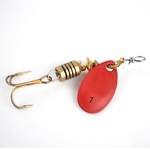 1PC 4 Color Size0-Size5 Fishing Hard Lure Bait Leurre Peche Mepps Spoon Fishing Tackle Vissen Pesca Acesorios