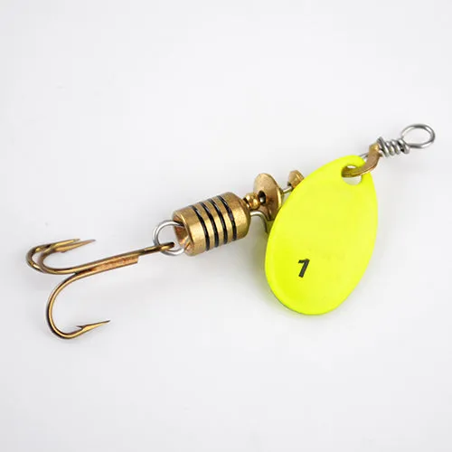 1PC 4 Color Size0-Size5 Fishing Hard Lure Bait Leurre Peche Mepps Spoon Fishing Tackle Vissen Pesca Acesorios