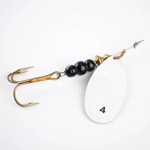 1PC 4 Color Size0-Size5 Fishing Hard Lure Bait Leurre Peche Mepps Spoon Fishing Tackle Vissen Pesca Acesorios