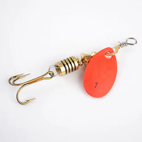 1PC 4 Color Size0-Size5 Fishing Hard Lure Bait Leurre Peche Mepps Spoon Fishing Tackle Vissen Pesca Acesorios