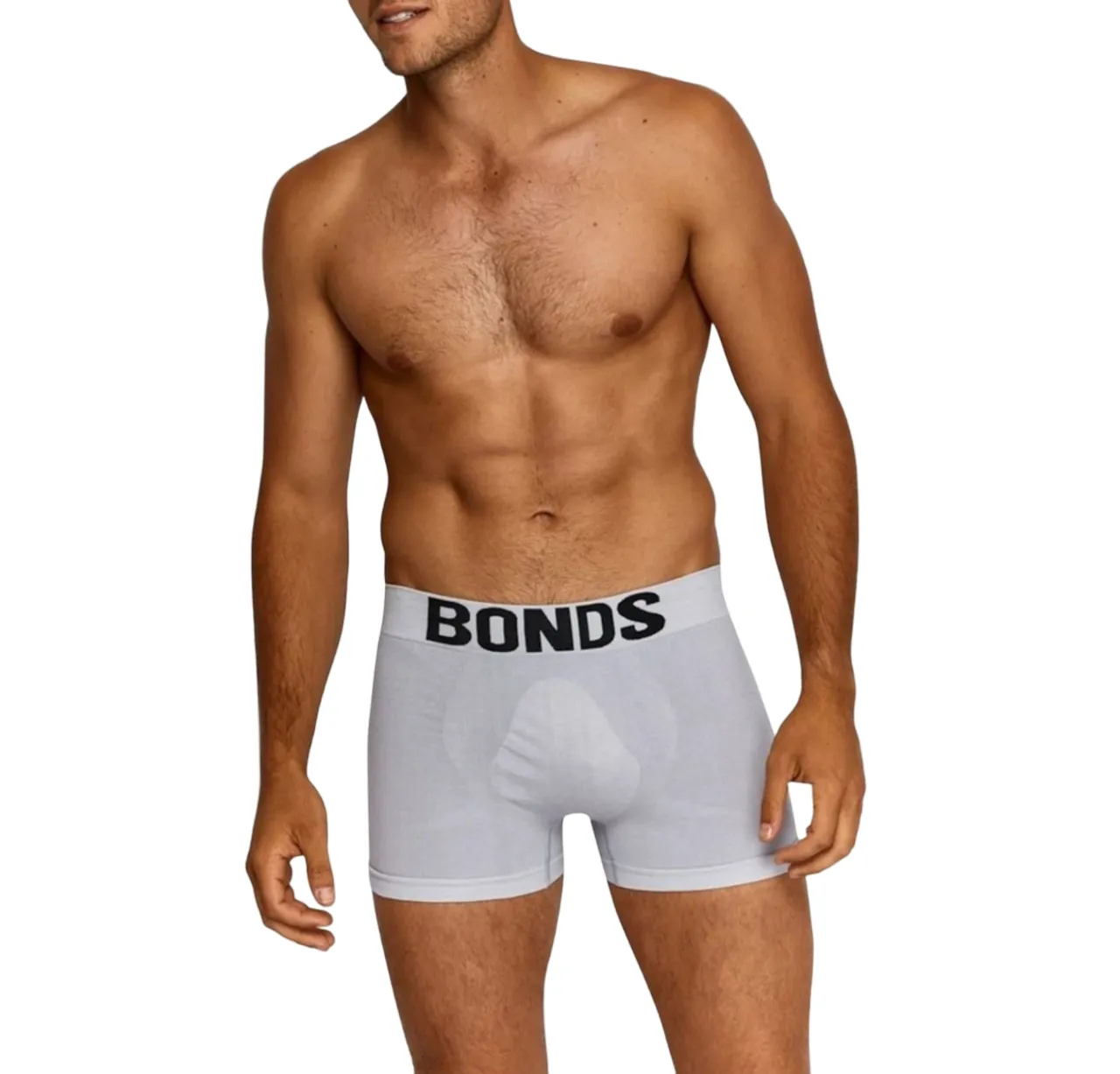 3 x Bonds Mens Seamless Black/ Grey/ Navy Trunks Underwear