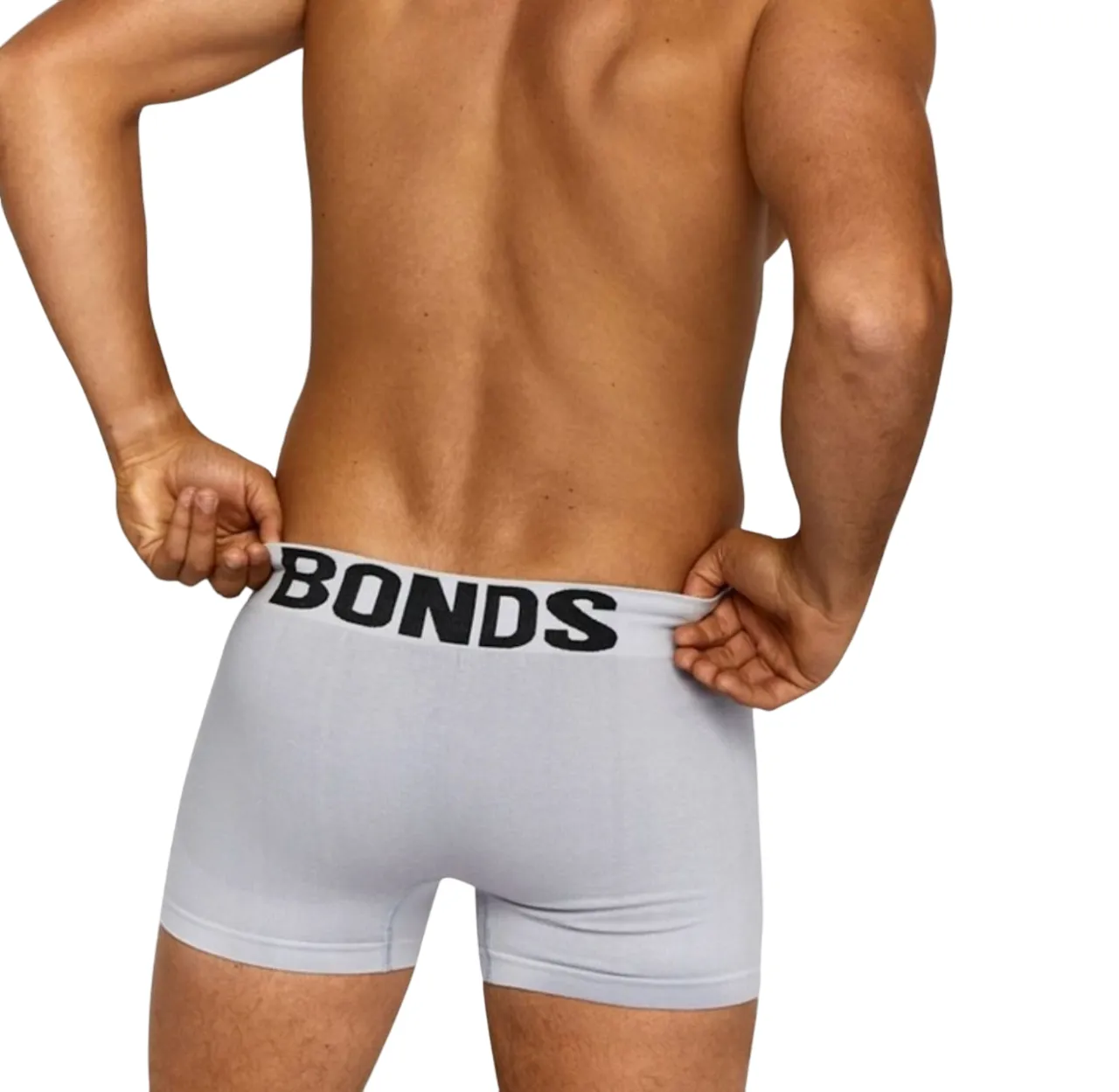 3 x Bonds Mens Seamless Black/ Grey/ Navy Trunks Underwear