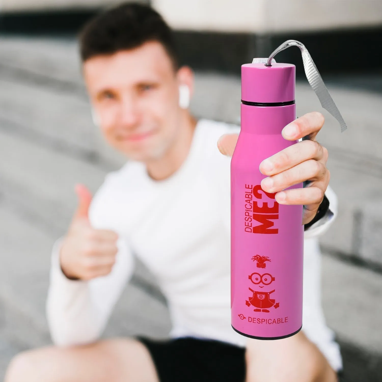 7146 Stainless Steel Hot & Cold Water Bottle 100% Leak Proof Bottle Office Bottle | Gym Bottle | Home | Kitchen | Hiking | Treking Bottle | Travel Bottle| Fridge Bottle ( 450ml )