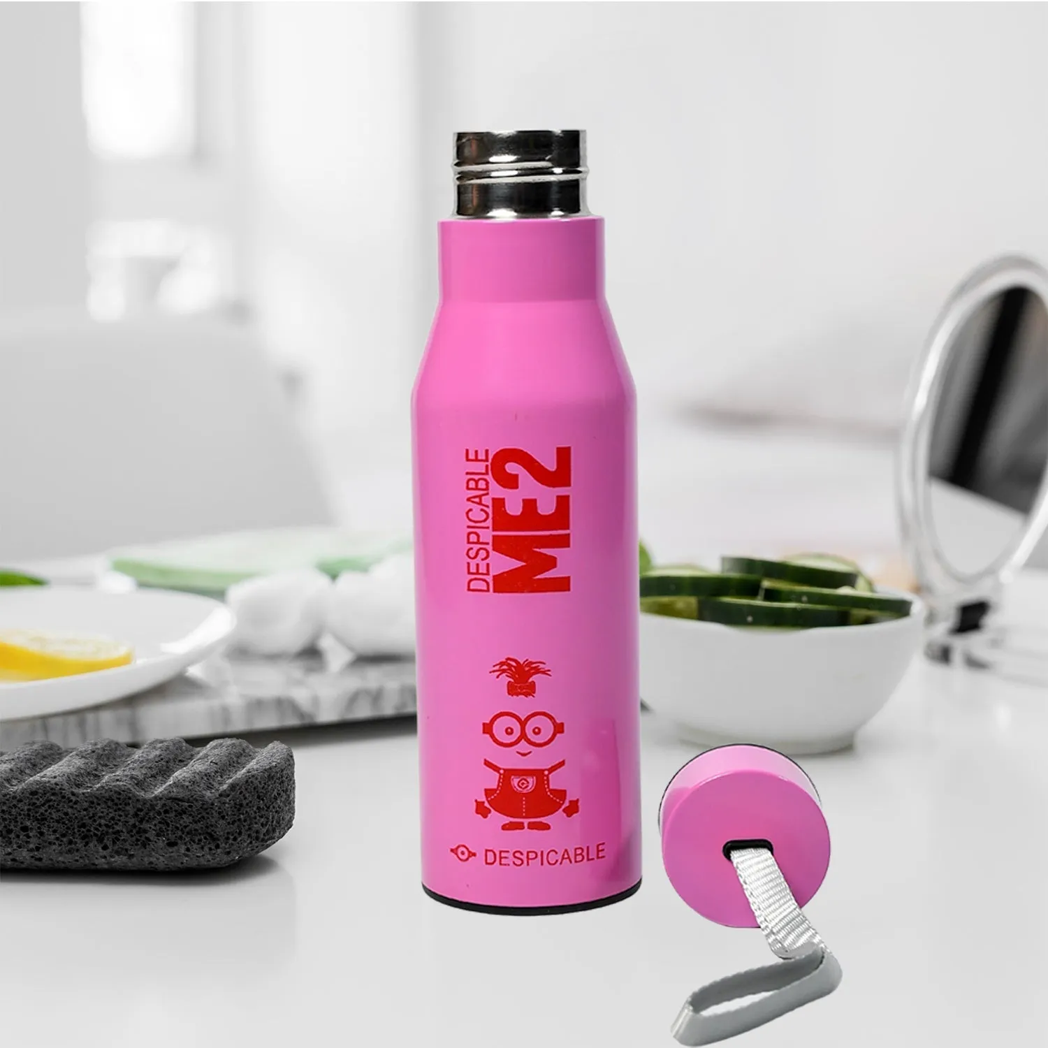 7146 Stainless Steel Hot & Cold Water Bottle 100% Leak Proof Bottle Office Bottle | Gym Bottle | Home | Kitchen | Hiking | Treking Bottle | Travel Bottle| Fridge Bottle ( 450ml )