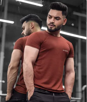 Ace GymX Tees: Brick Red