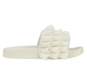 Adee 1001 Bright White Frilly Slider