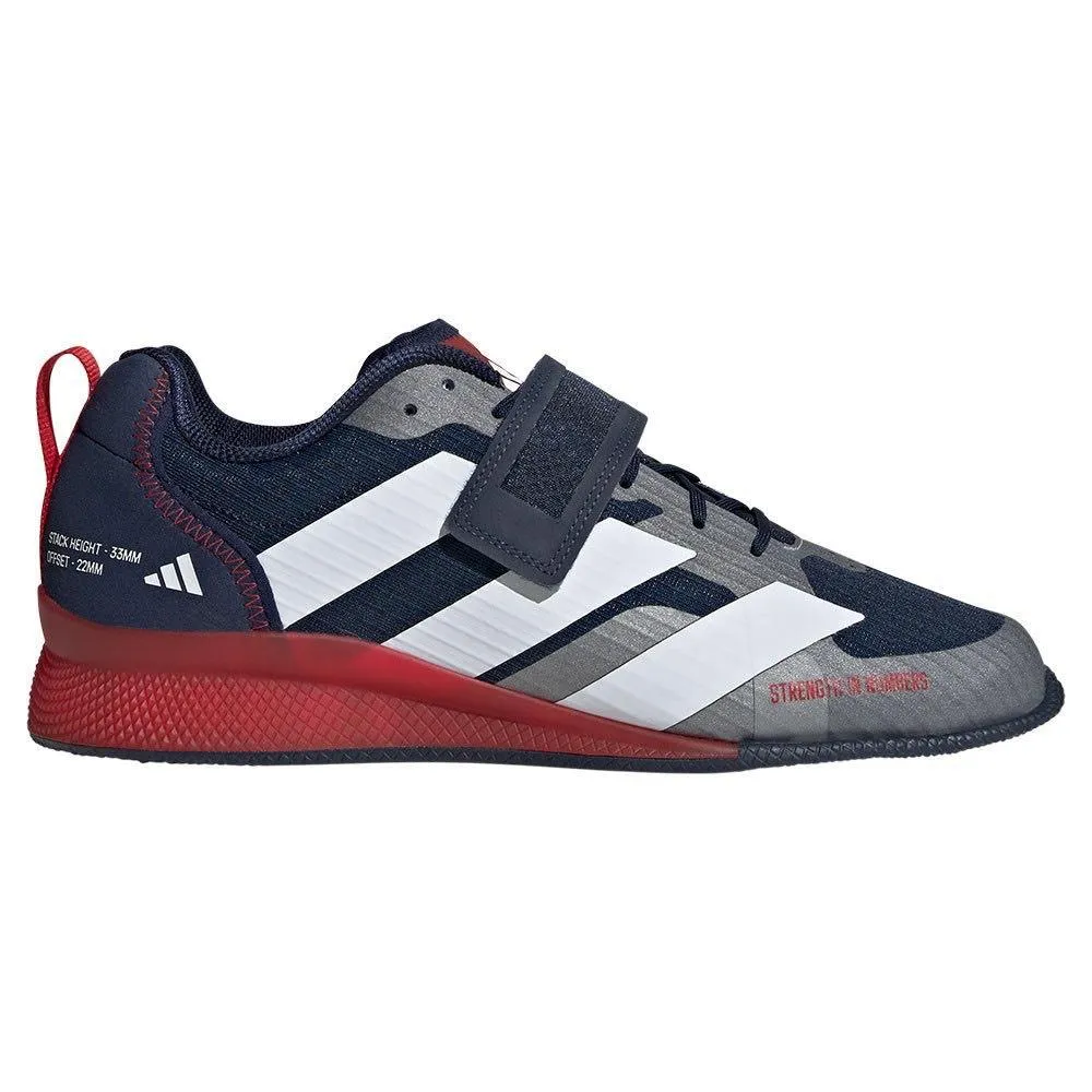 Adidas Adipower 3 Weightlifting Boots - Navy/Red