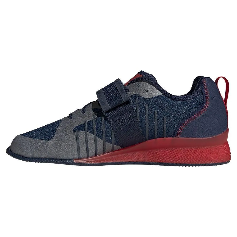 Adidas Adipower 3 Weightlifting Boots - Navy/Red