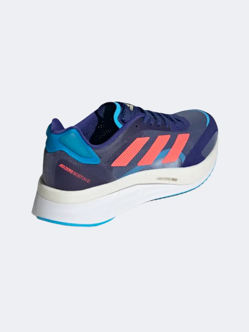 Adidas Adizero Boston 10 Men Running Shoes Indigo