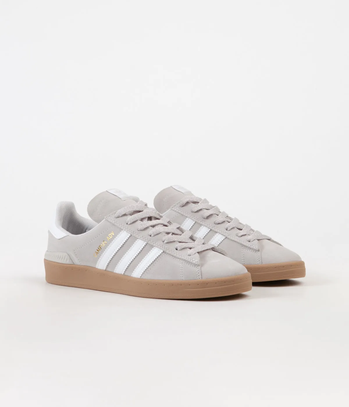 Adidas Campus ADV Shoes - Grey One / White / Gold Metallic