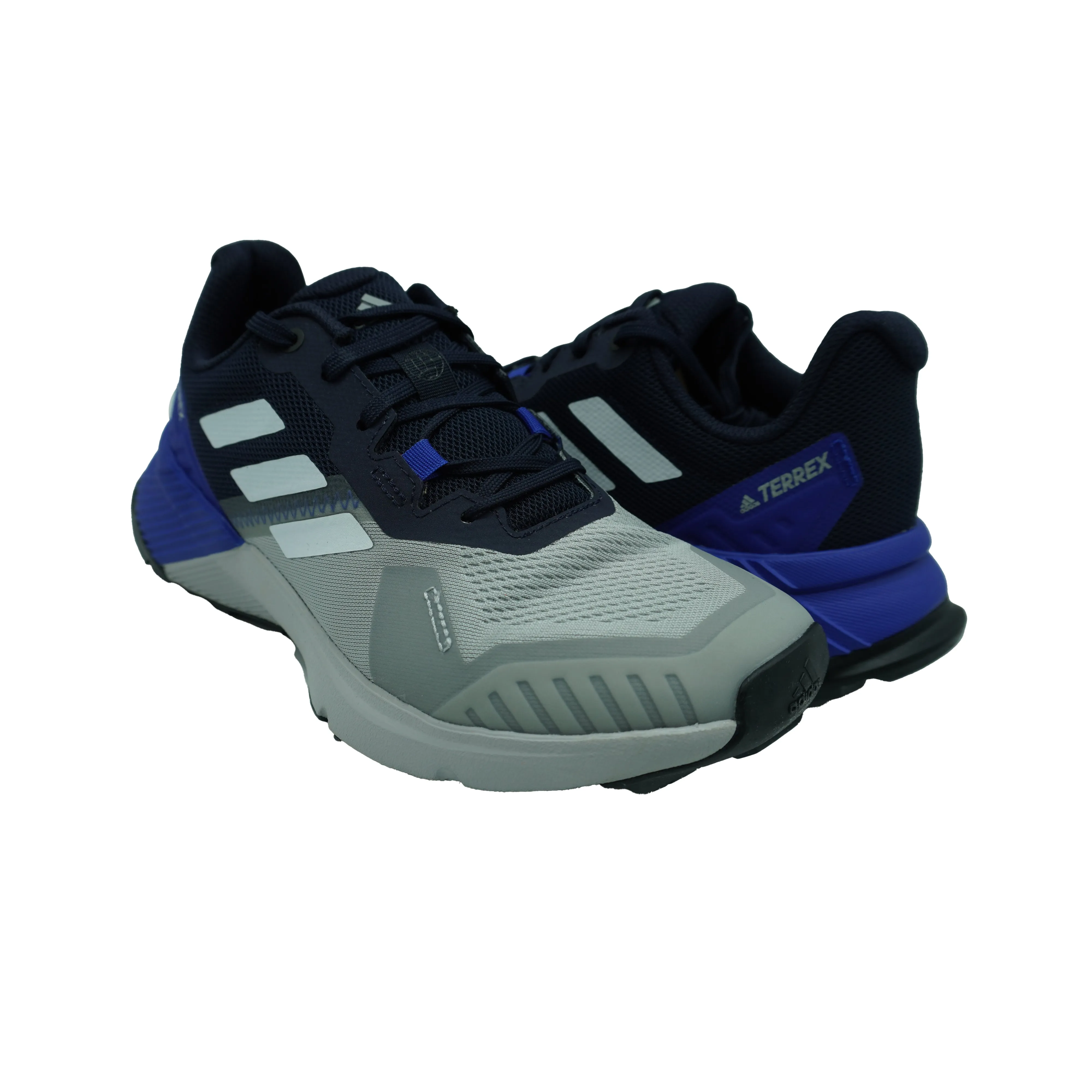 Adidas Men's Terrex Soulstride Trail Running Athletic Shoes Gray Blue Black 6