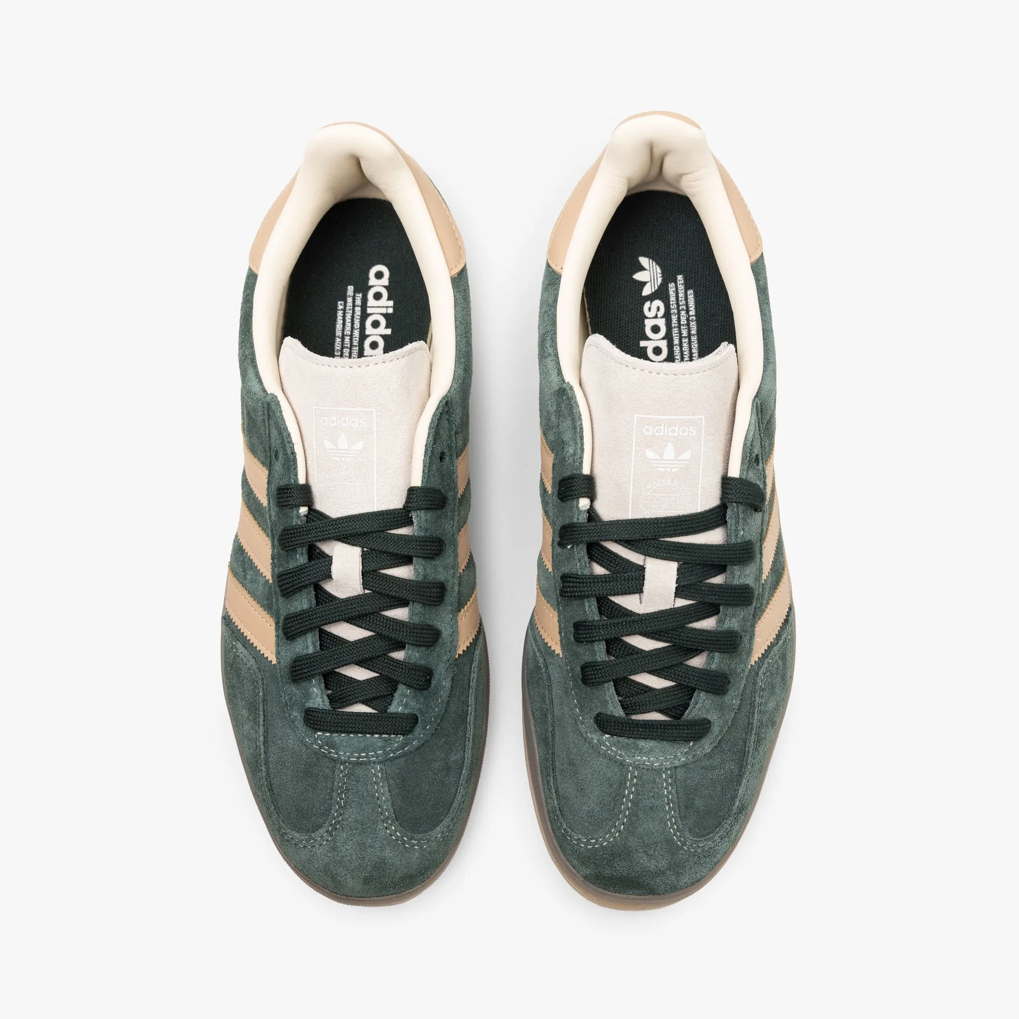 adidas Originals Gazelle Indoor Shadow Green / Warm Sandstone - Wonder White