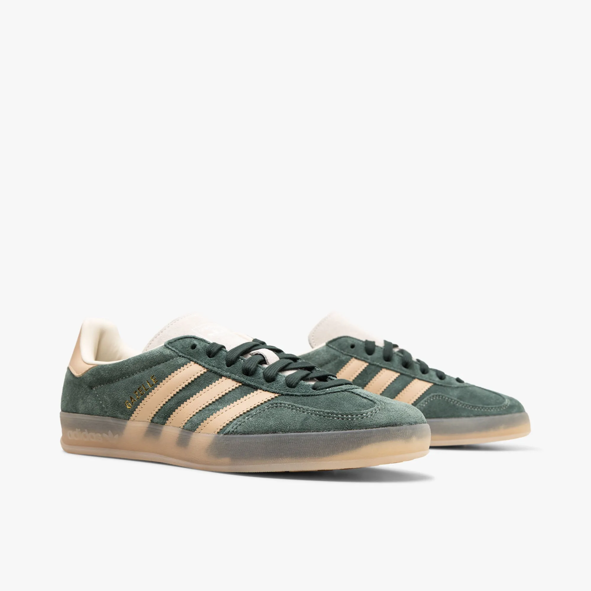 adidas Originals Gazelle Indoor Shadow Green / Warm Sandstone - Wonder White