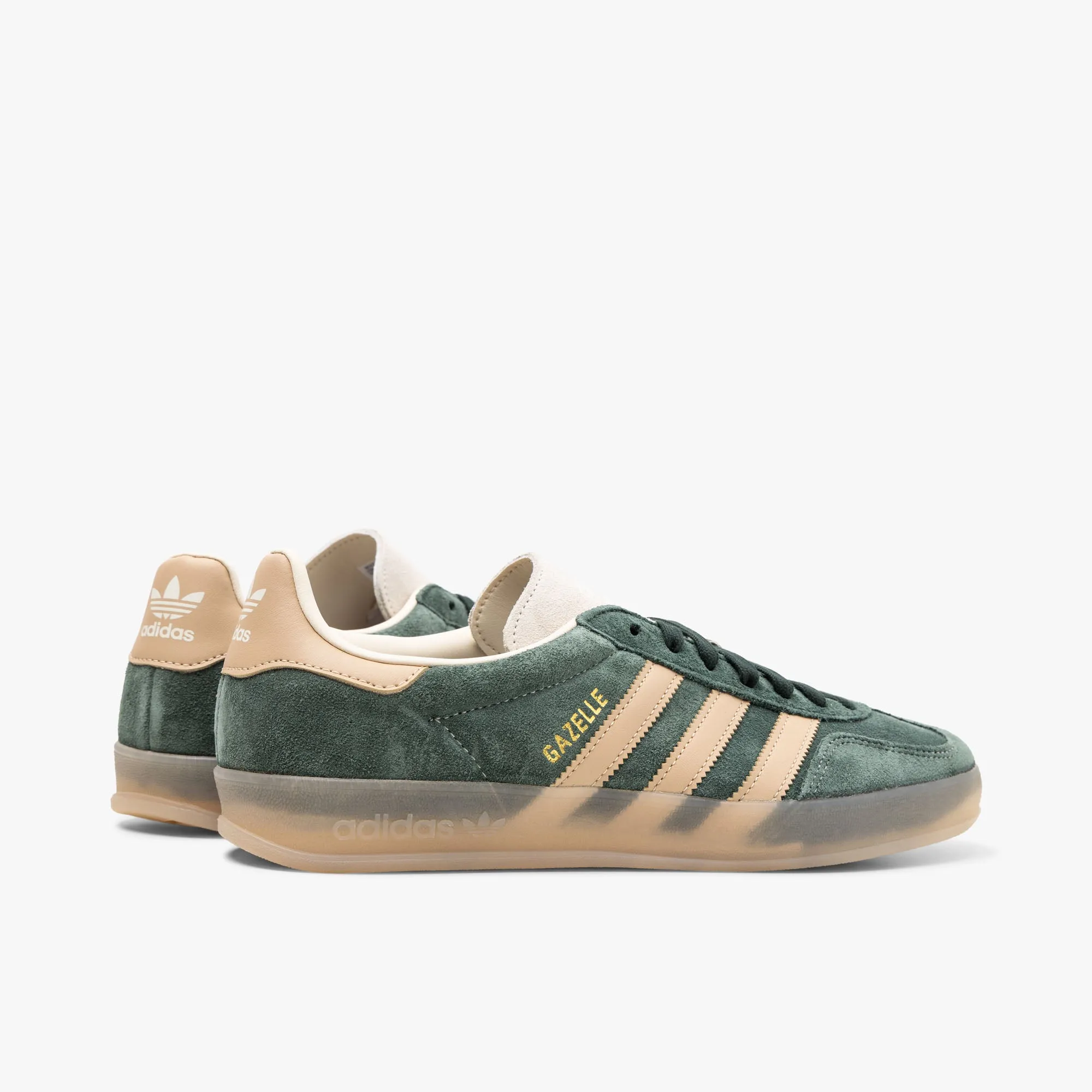 adidas Originals Gazelle Indoor Shadow Green / Warm Sandstone - Wonder White