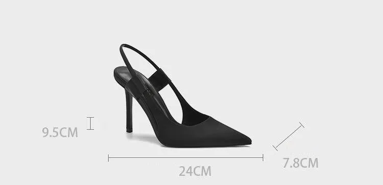 Advbridge Women Stilettos High Heel Mules Shoes Singback Sandals For Women Elegant Pumps Ladies Party Wedding Shoes Zapatos De Mujer