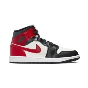 Air Jordan 1 Mid 'Gym Red Off Noir' Women's Shoes