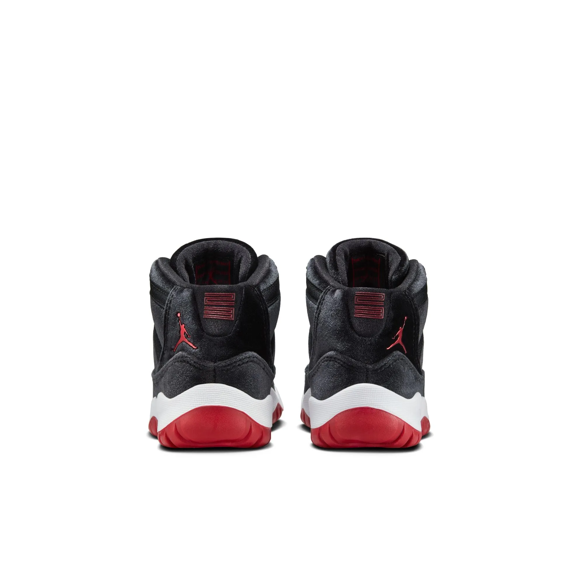 Air Jordan 11 Retro "Bred Velvet" Preschool - BLACK/GYM RED-WHITE