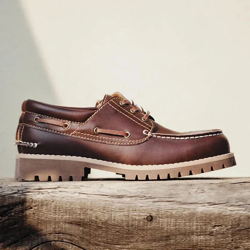 Amozae- Teheran Lace-Up Boat Shoes