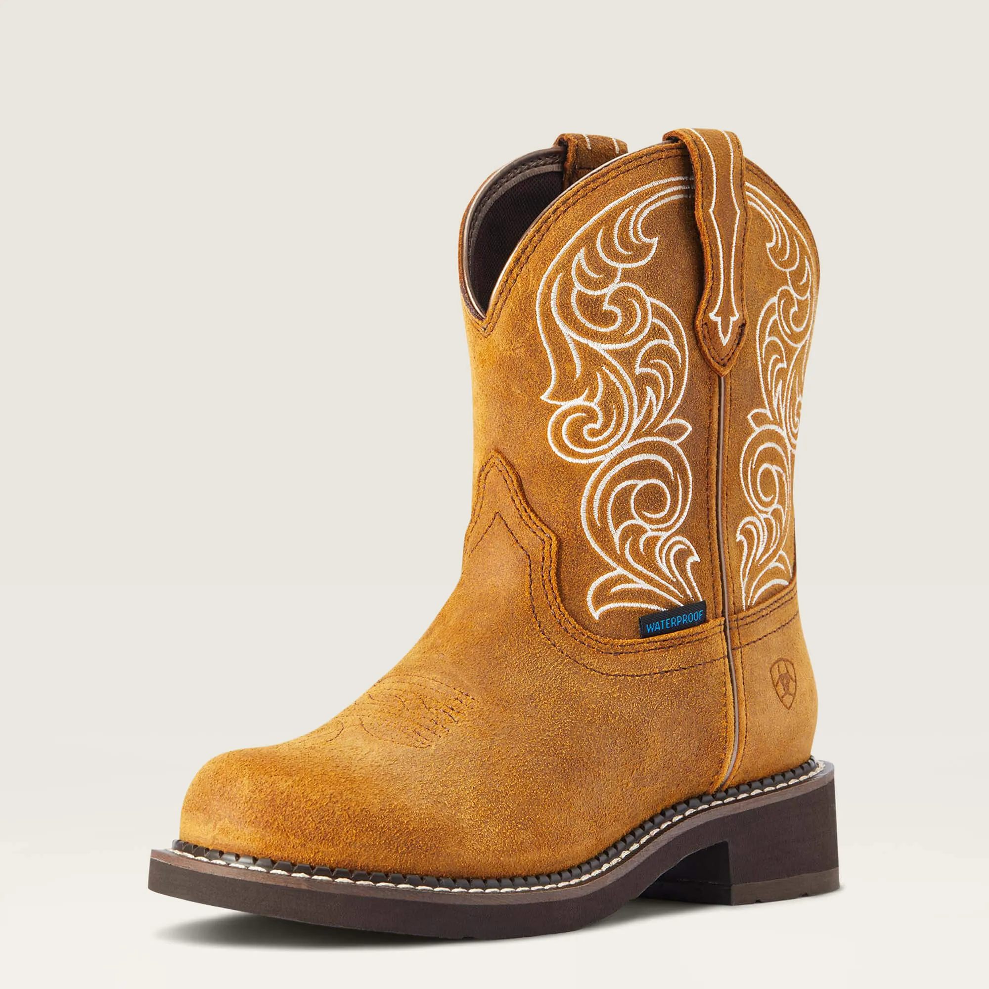 Ariat Ginger Spice Fatbaby Heritage Waterproof Round Toe Western Boots for Women