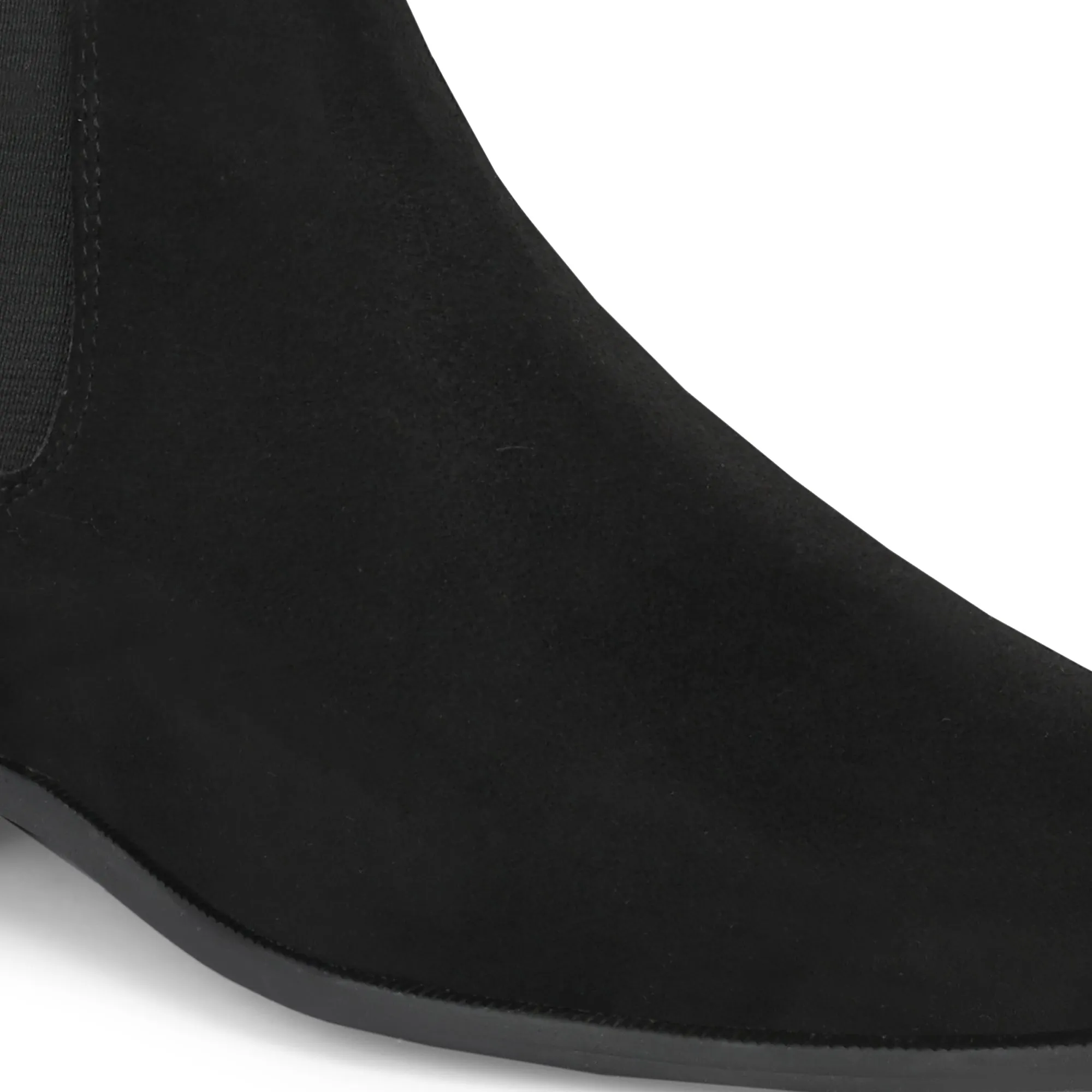 Attitudist Unisex Black Mid Top Chelsea Boots