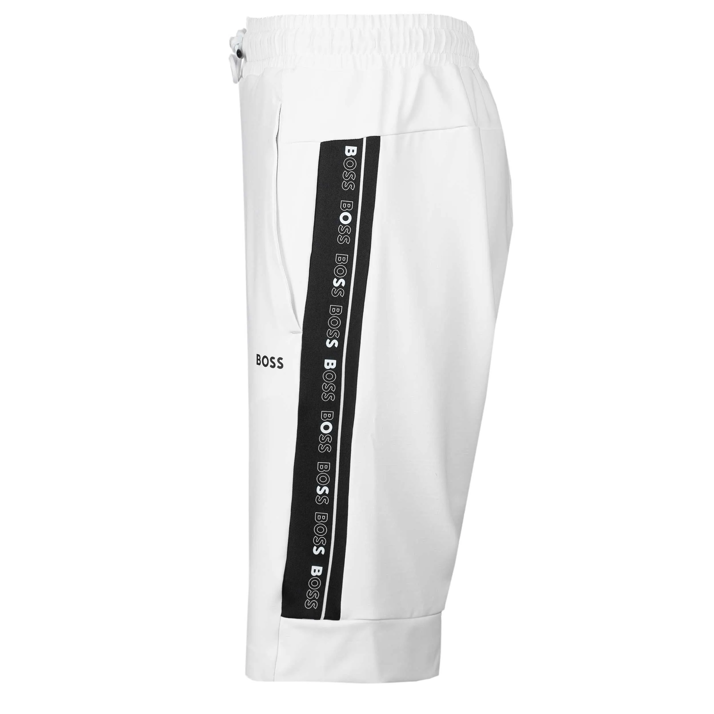 BOSS Headlo Gym Sweat Short in White