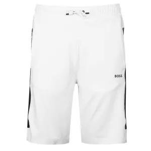 BOSS Headlo Gym Sweat Short in White