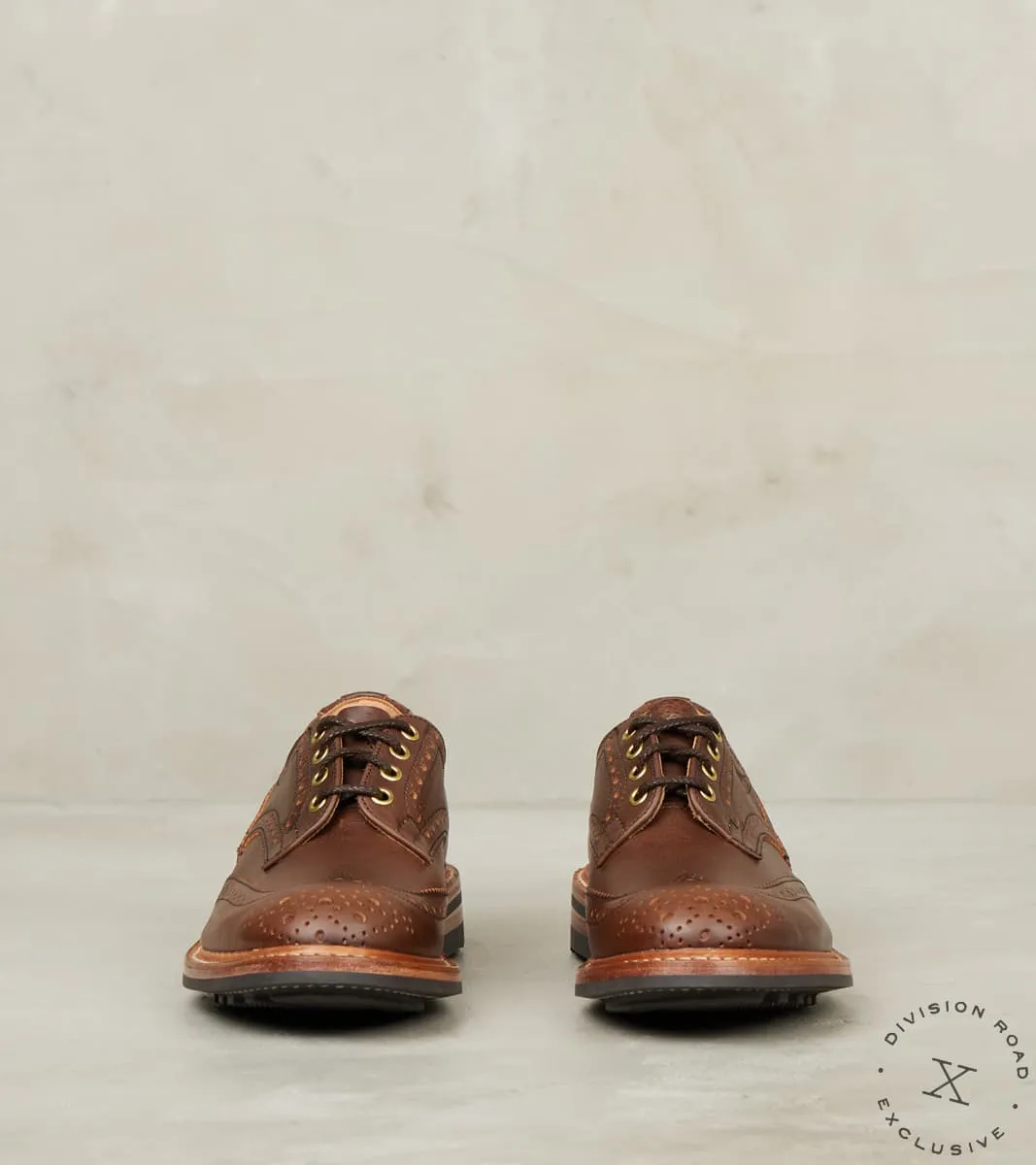 Bourton Brogue Derby - 4497 - Ridgeway - Horween Carolina Brown Tumbled Cavalier