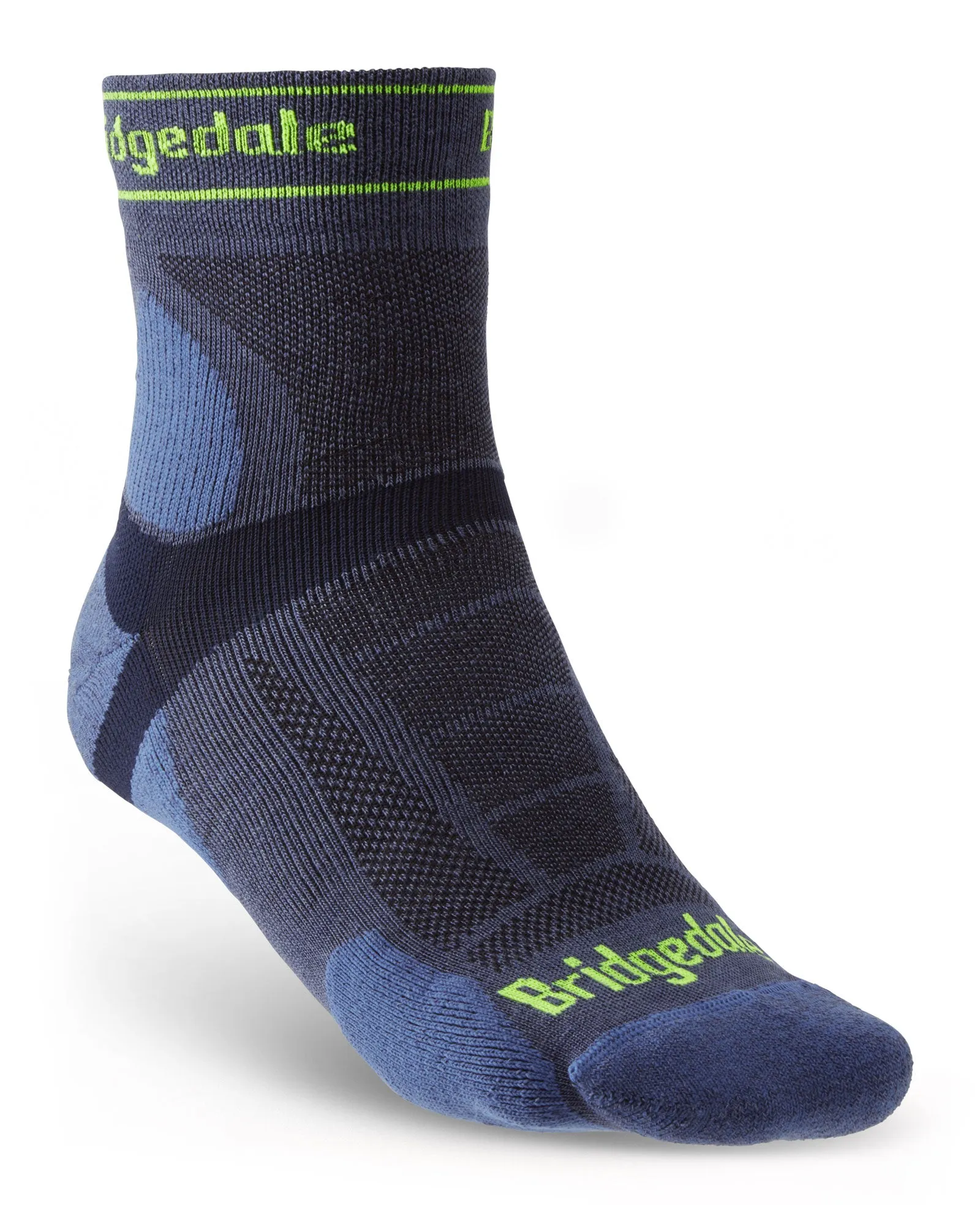 Bridgedale Men's Ultra-Lightweight T2 Merino Run Mini-Crew Socks {BR-710201}