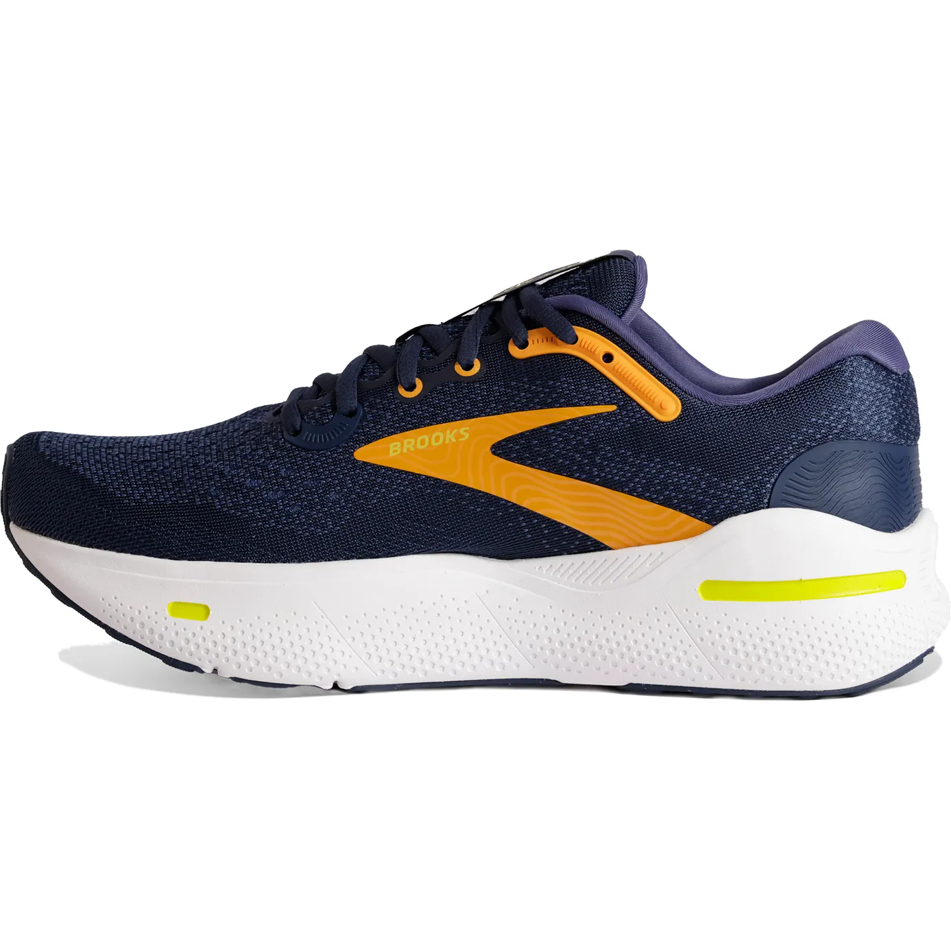 Brooks Mens Trainer Ghost Max Crown Blue/Black Iris/Marigold