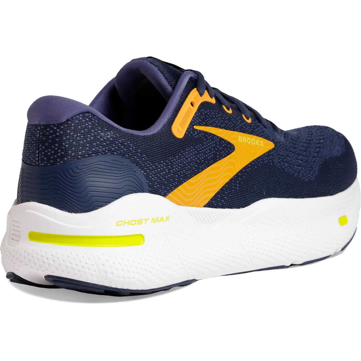 Brooks Mens Trainer Ghost Max Crown Blue/Black Iris/Marigold