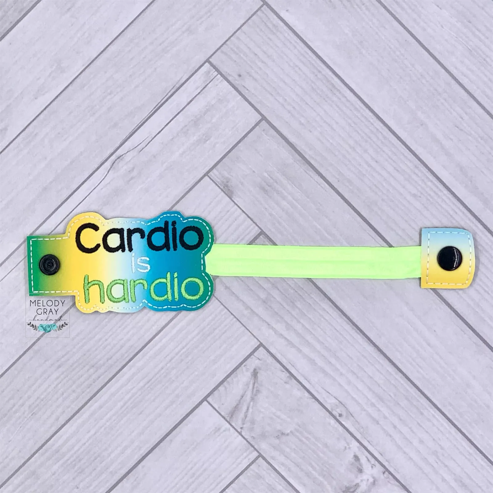 Cardio is hardio bottle band machine embroidery design DIGITAL DOWNLOAD