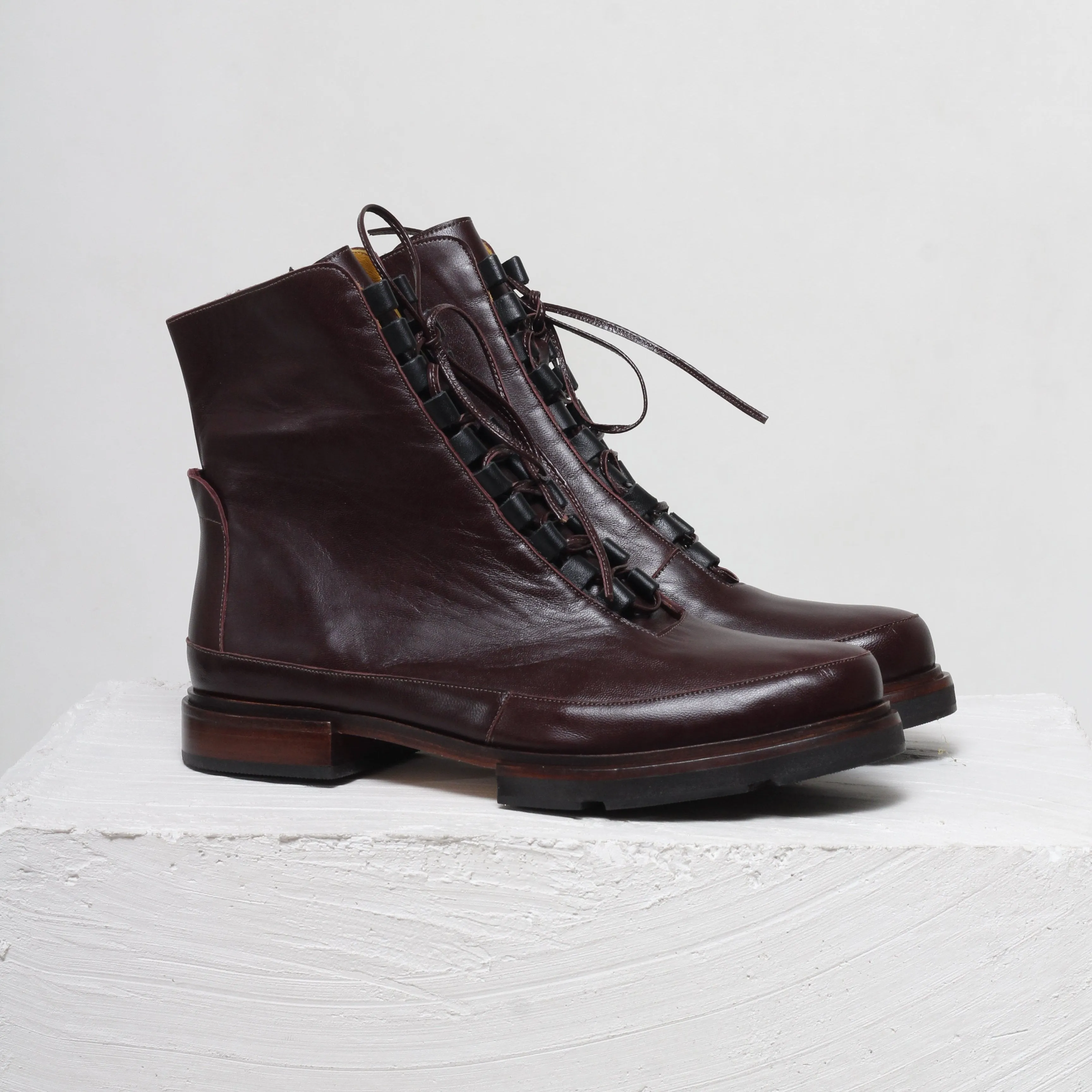 Celina Burgundy Boots