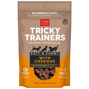 Cloud Star Tricky Trainers Chewy Dog Treats Cheddar Flavor