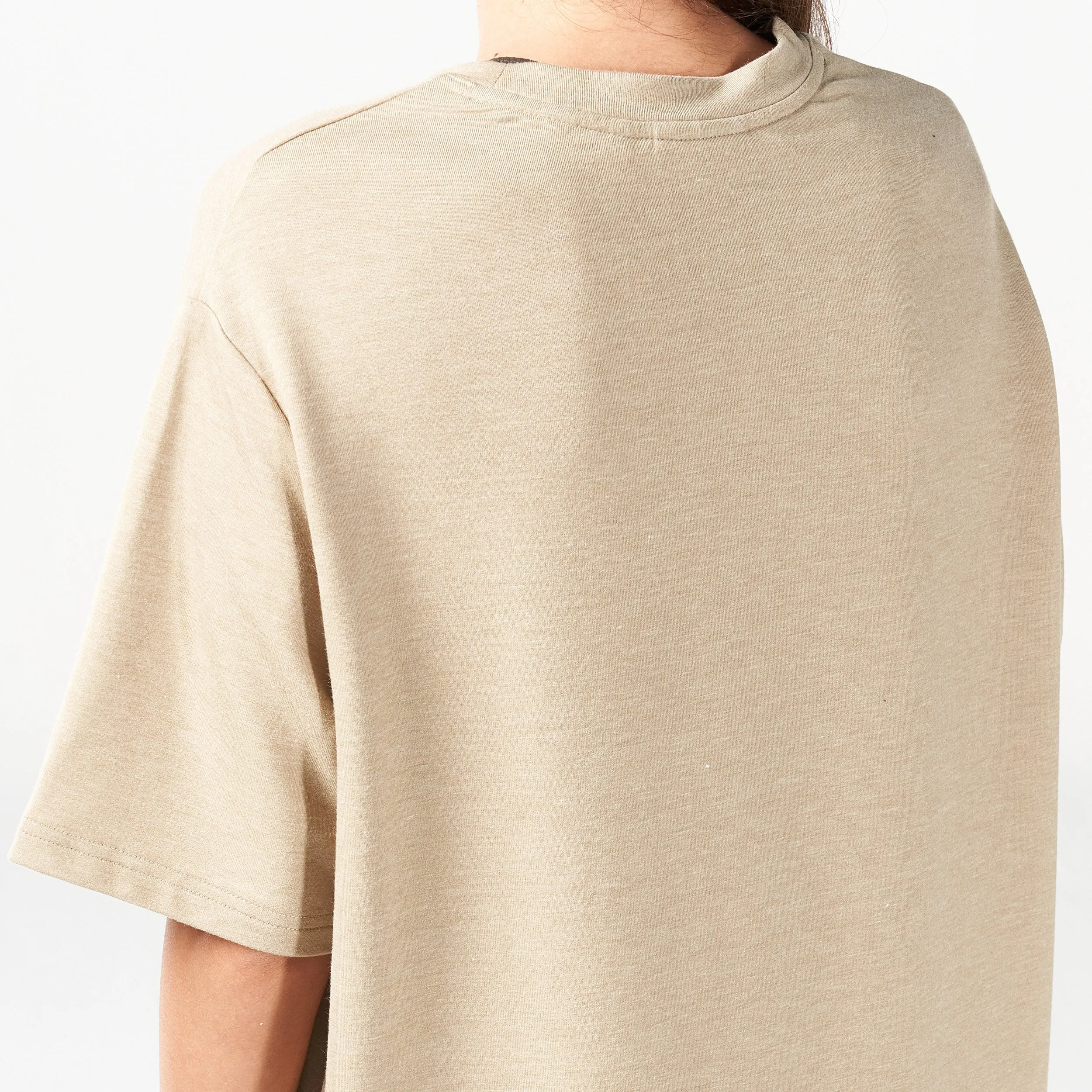 Code Oversized Live in Tee - Sand Marl