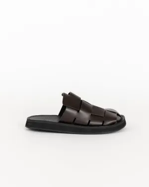 Dira Fisherman Mule in Dark Brown