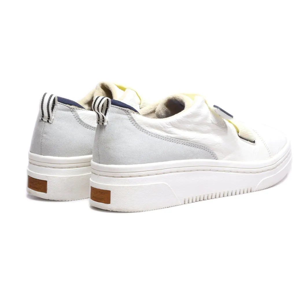 Dr. Scholl'S Low-Top Sneakers Leather White Colour For Women