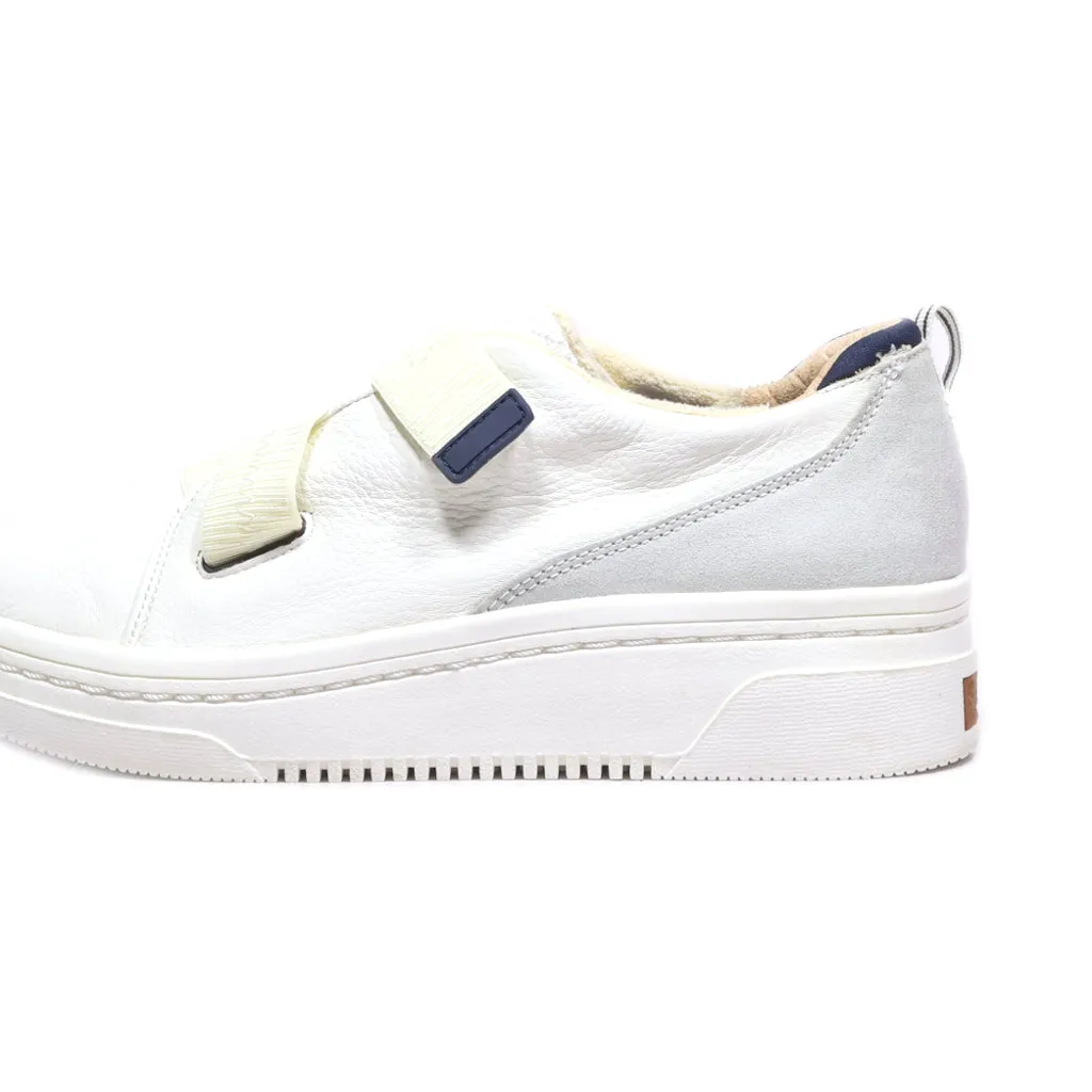 Dr. Scholl'S Low-Top Sneakers Leather White Colour For Women