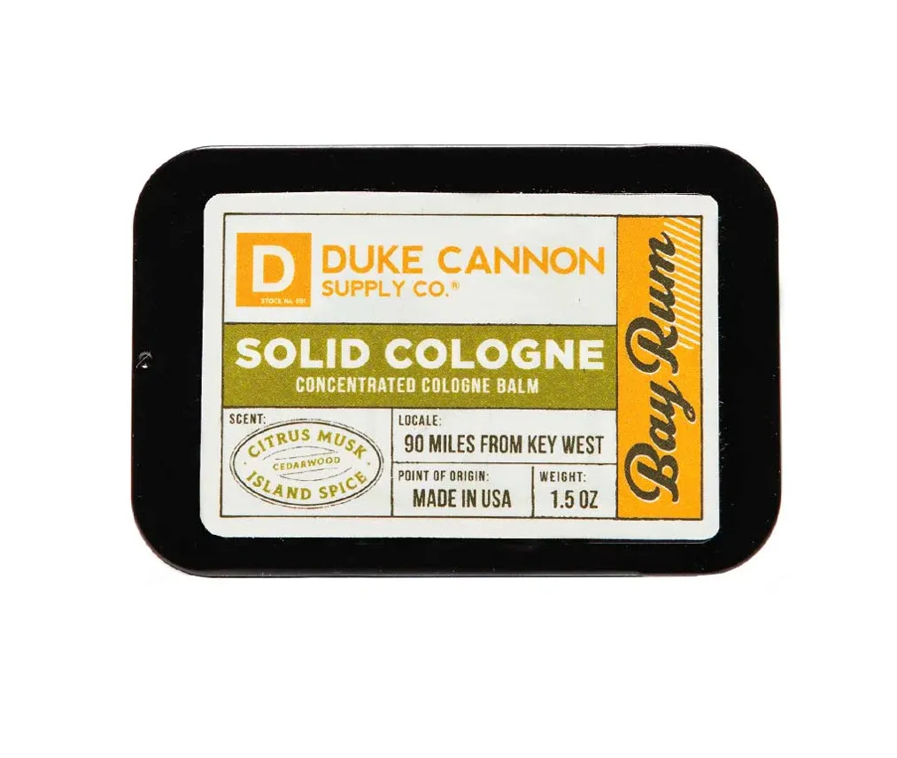 Duke Cannon Bay Rum Solid Cologne