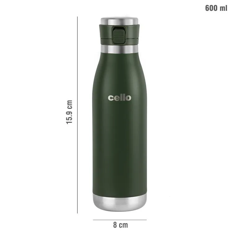 Duro Jet Flask, Vacusteel Water Bottle, 600ml