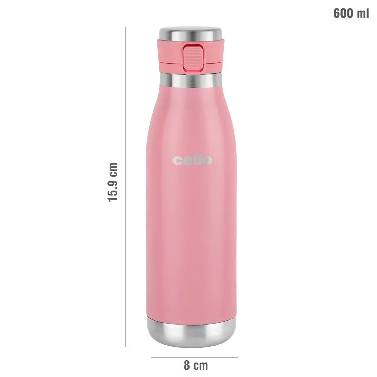 Duro Jet Flask, Vacusteel Water Bottle, 600ml