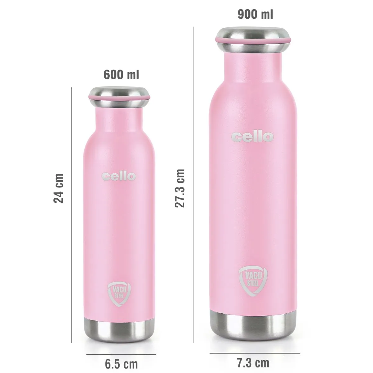 Duro Sip Flask, Vacusteel Water Bottle, 600ml