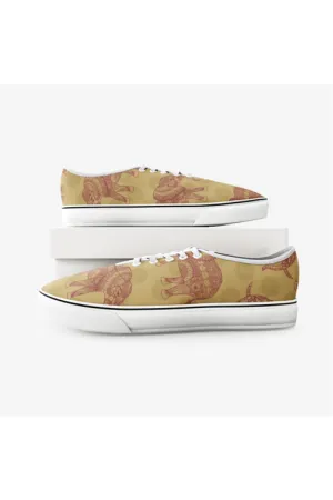 Elephant & Mandalas Unisex Canvas  Sneakers