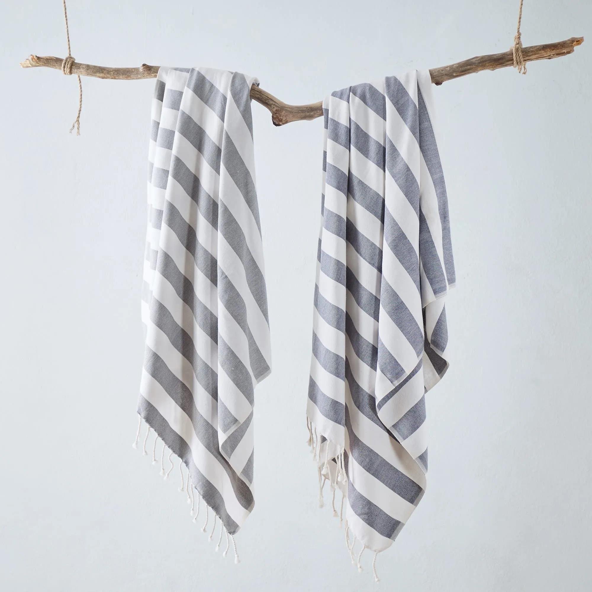 Filiz Hammam Towel [Dark blue/White]