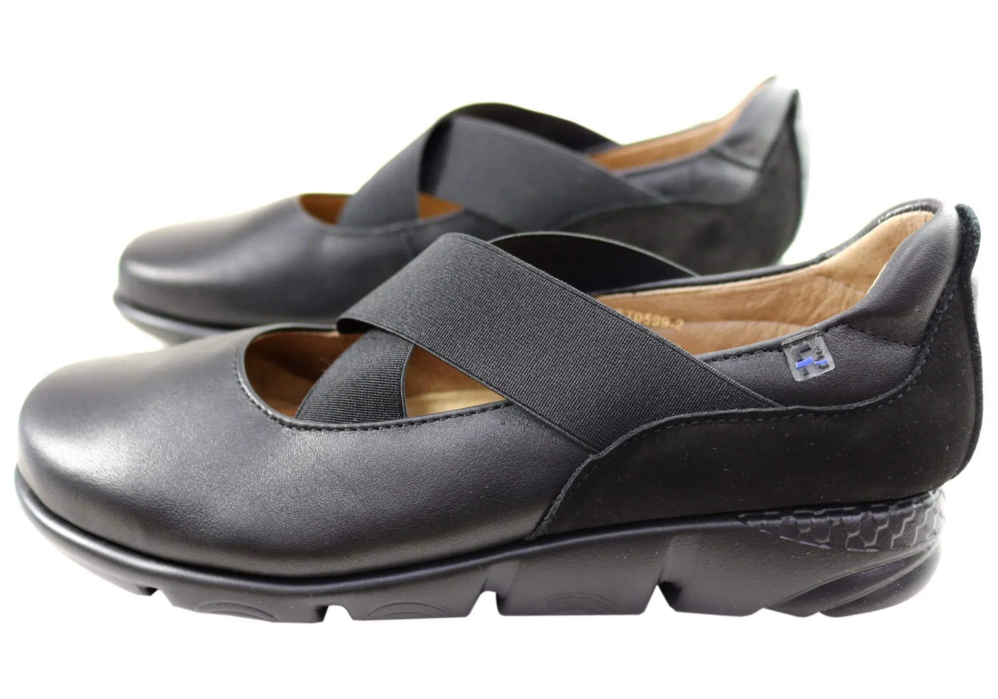 Flex & Go Amorette Womens Comfortable Leather Shoes Made In Portugal