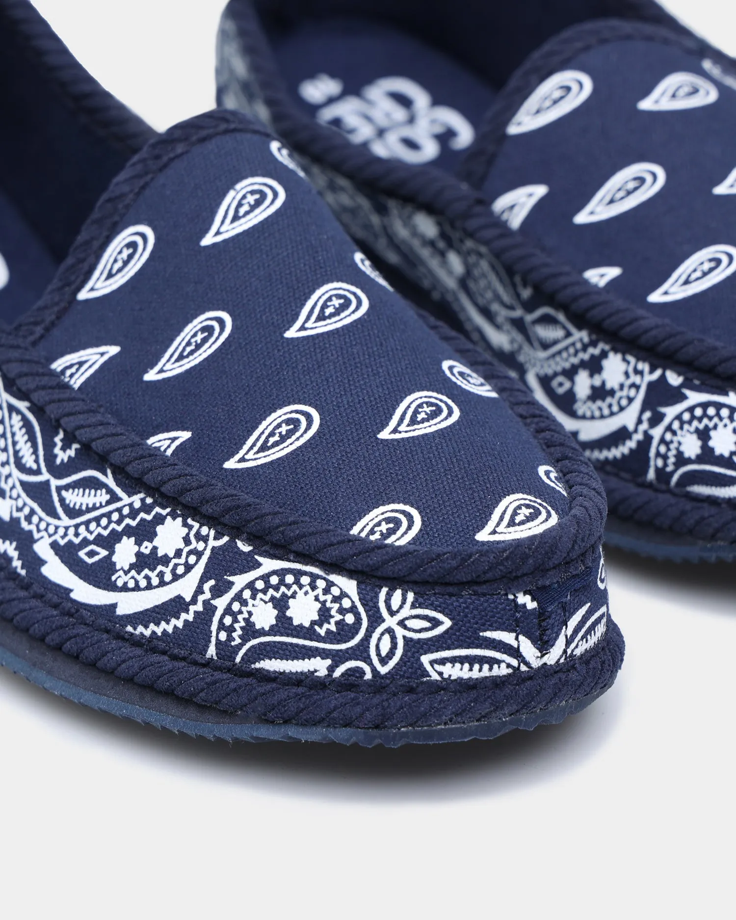 Goat Crew Bandana Slipper Navy/White